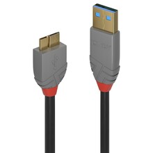 Kaabel Lindy 36766 USB-A - Micro B, 1 m, must