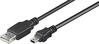 Kaabel MicroConnect USB-A - miniUSB USBMB510, 10 m, must