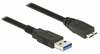 Kaabel Delock USB 3.0, 1.5 m, must