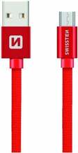 Kaabel Swissten SW-QU-MICR-USB-0.2-R, Micro USB, 0.2 m, punane