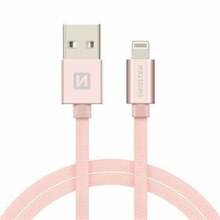 Kaabel Swissten USB 3A - Lightning, 2 m, roosakuldne