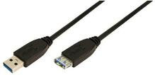 Kaabel Logilink USB 3.0 A male to A female, 2 m, must