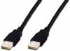 Kaabel Assmann AK-300100-018-S, USB 2.0 A, 1.8 m, must