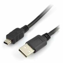 Kaabel Goobay USB-A - Mini USB, 1.5 m, must