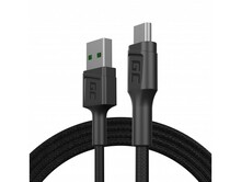 Kaabel Green Cell KABGC20, USB-A - Micro USB, 120 cm, must
