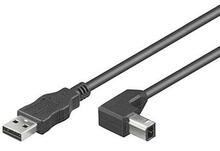 Kaabel MicroConnect USBB2ANGLED USB-A - USB-B, 2 m, must