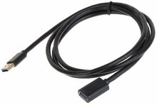 Kaabel Unitek Y-C458GBK, USB 3.0 AM-AF, 1,5 m, must