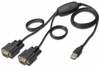 Adapter Digitus DA70158, USB to RS232 x2, 1.5 m, must