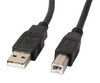 Kaabel Lanberg CA-USBA-10CC-0010-BK, USB 2.0 A male to USB B male, 1 m, must