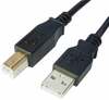 Kaabel Brackton USB Male - USB Male B, 1,8 m, must