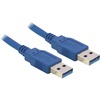 Kaabel Delock USB 3.0 A male to USB 3.0 A male, 1 m, sinine