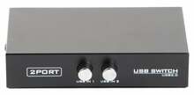 Adapter Gembird DSU-21 USB 2.0, 2 seadmele, must