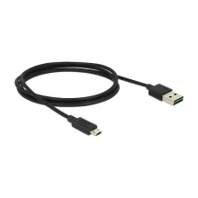 Kaabel Delock EASY-USB 2.0 A - Micro-B, 83844, 1 m, must
