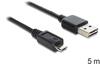 Kaabel Delock EASY-USB 2.0 Type-A - USB 2.0 Type Micro-B, 5 m, must