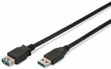 Pikenduskaabel Assmann AK-300203-030-S, USB 3.0 A male - A female, 3 m, must