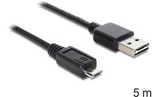 Kaabel Delock EASY-USB 2.0 Type-A - USB 2.0 Type Micro-B, 5 m, must