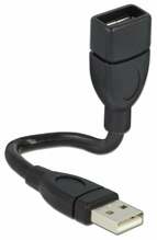 Kaabel Delock USB 2.0 A female - A male, 0.15 m, must