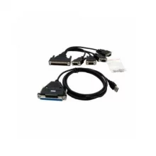 Kaabel Exsys USB-A - RS-232, 1,8 m, must