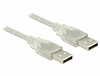 Kaabel Delock 83886 USB-A - USB-A, 0,5 m, läbipaistev