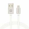 Kaabel Swissten Textile, USB - Lightning, 2.0 m, hõbedane