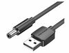 Kaabel Vention CEYBF USB - DC 5.5 mm, 1 m, must
