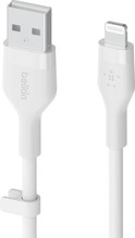 Kaabel Belkin CAA008bt2MWH Flex Lightning/USB-A, 2 m, valge