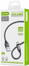Kaabel D-FRUIT DF441L USB-A - Lightning, 1 m, hall