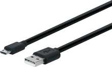 Kaabel ProXtend USB 2.0 Micro B to 5.5 x 2.1, 20 cm, must