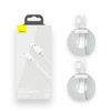 Kaabel Baseus Simple Wisdom USB - Lightning, 2.4 A, 1.5 m, valge