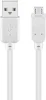 Kaabel Goobay RB96191 USB A - micro-B, 0,3 m, valge