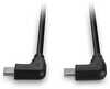 Kaabel Lindy 32009 USB Type C M/M, 1 m, 60W PD, 90 parempoolsed pistikud