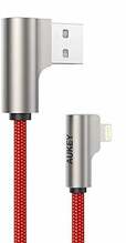 Kaabel Aukey CB-AL01, USB - Lightning, 2 m, punane