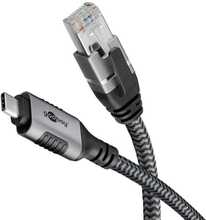 Kaabel Goobay 70696 USB-A 3.1 to RJ45, 1 m, must