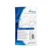 Kaabel MediaRange MRCS181 USB-A - Lightning, 1 m, valge