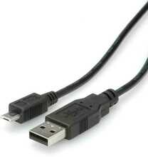 Kaabel Roline USB-A - Micro USB B, 3 m, must