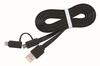 Kaabel Gembird CC-USB2-AMLM2-1M, USB-A/Micro USB/Lightning, 1 m, must