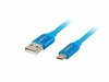 Kaabel Lanberg CA-USBM-20CU-0018-BL, USB 2.0 Micro-B, 1,8 m, sinine