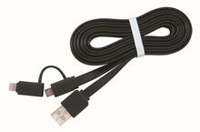 Kaabel Gembird CC-USB2-AMLM2-1M, USB-A/Micro USB/Lightning, 1 m, must