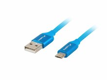 Kaabel Lanberg CA-USBM-20CU-0018-BL, USB 2.0 Micro-B, 1,8 m, sinine