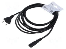 Toitekaabel Savio CL-185, 5 m, must