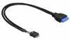 Adapter Delock USB 3.0 Pin Header - USB 2.0 Pin Header, 0.3 m, must