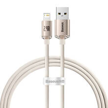 Kaabel Baseus CAJY001104, USB - Lightning, 2.4 A, 1.2 m, roosa