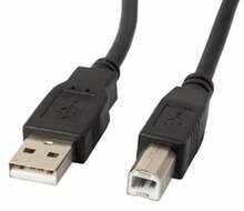 Kaabel Lanberg CA-USBA-10CC-0050-BK, USB 2.0, 5 m, must