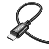 Kaabel Hoco X89 USB A - Micro USB, 2.4 A, 2 m, must