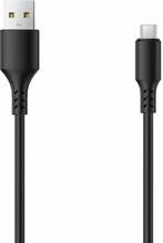 Kaabel Setty GSM109589, USB - Micro USB, 1 m, must
