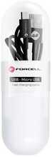 Kaabel Forcell C321 USB A - Micro USB, 2.4 A, 1 m, must