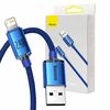 Kaabel Baseus Crystal Shine, USB - Lightning, 2.4 A, 1.2 m, sinine