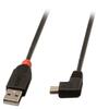 USB kaabel Lindy 31970 USB2 A to Mini-B, 0.5 m, must