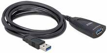 Pikenduskaabel Delock USB 3.0, 5 m, must