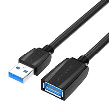USB 3.0 pikenduskaabel Vention VAS-A45-B300, 3 m, must